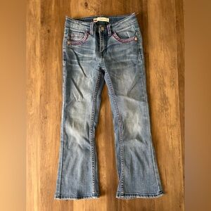 Levi's Blue Flare Wide Leg Jeans